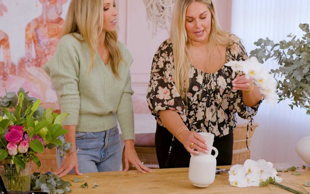 This is the simplest way to style a bedside table or powder room