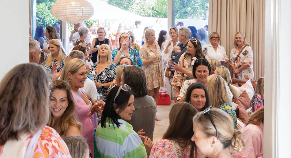 Members gathered at an open home event